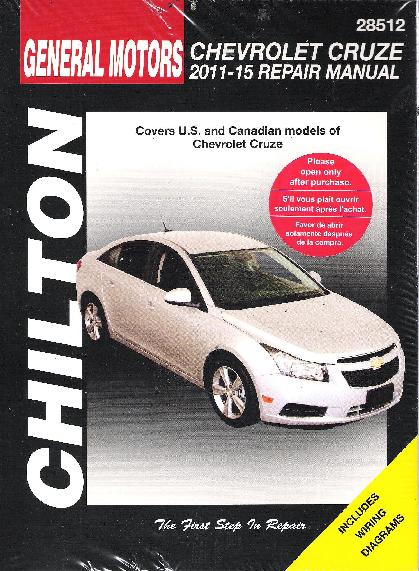 2011-2015 Chevrolet Cruze Chilton Service Repair Manual